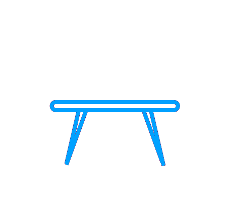Light blue table icon